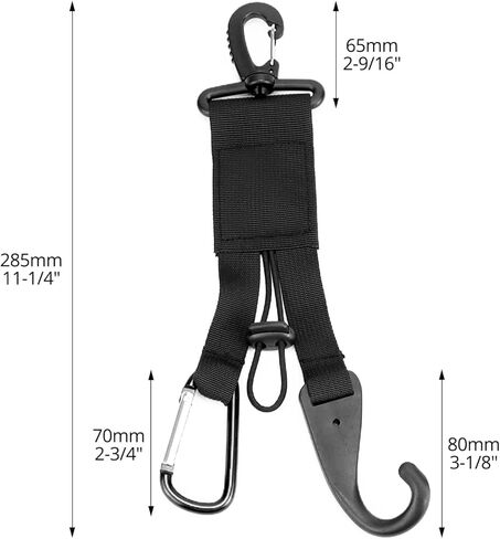 QWORK Baseball Softball Gear Hanger - Dugout Organizer, 3-in-1 Multi-Purpose Hanger Helmet Hook for Baseball Bat, Helmet, Gloves Bottle Training Hiking Camping & Accessories, Pack of 5 in Saudi Arabia