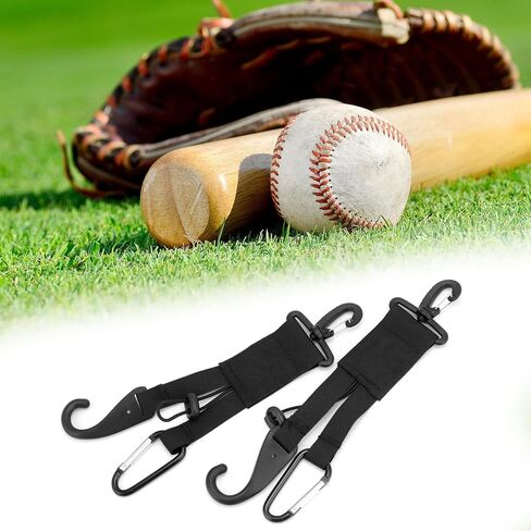 QWORK Baseball Softball Gear Hanger - Dugout Organizer, 3-in-1 Multi-Purpose Hanger Helmet Hook for Baseball Bat, Helmet, Gloves Bottle Training Hiking Camping & Accessories, Pack of 5 in Saudi Arabia