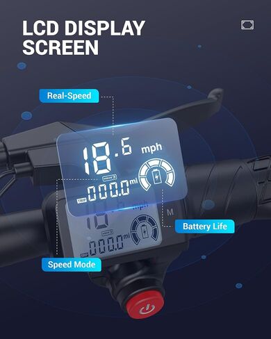 Gyroor Electric Scooter for Adults with Seat, 20/25 Miles Range 450W Motor up to 15.5/18.6 MPH Speed LCD Display, Electric Scooter with Basket in Saudi Arabia