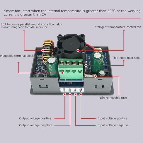 DC Power Supply Variable DC6.0‑55V 8A 400W Adjustable Switching Regulated Power Supply with LED Display CNC Voltage Current Regulator Adjustable Power Supply in Saudi Arabia