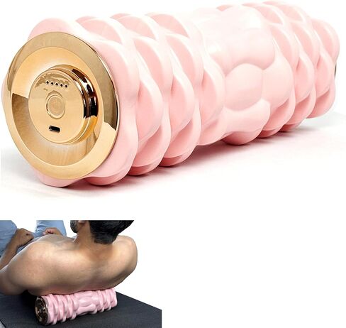 Vibrating Foam Roller Massager –Electric Foam Roller with 4 Vibration Modes– Rechargeable Battery – Durable Foam & Solid Core – Recovery,Fitness, Sports – Travel Foam Roller (Black) in Saudi Arabia