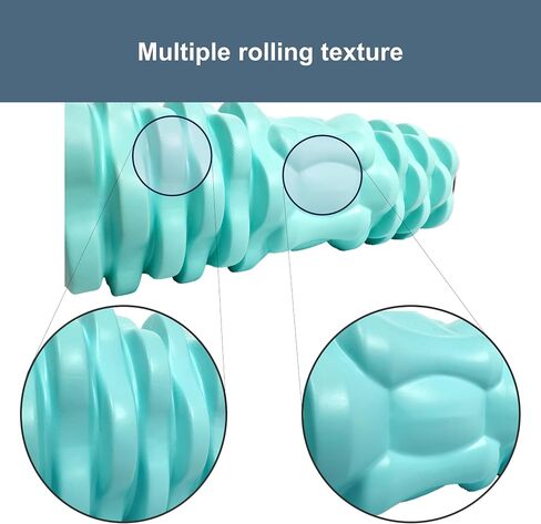Vibrating Foam Roller Massager –Electric Foam Roller with 4 Vibration Modes– Rechargeable Battery – Durable Foam & Solid Core – Recovery,Fitness, Sports – Travel Foam Roller (Black) in Saudi Arabia