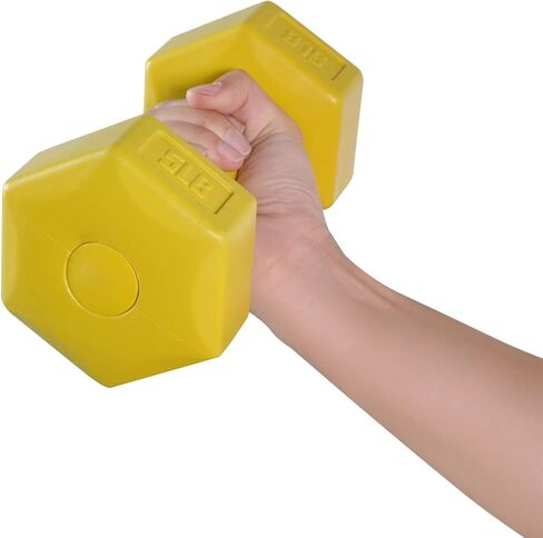 مجموعة الدمبل المغلفة بالفينيل الملون من Signature Fitness مع حامل، مجموعة بوزن 32 رطلاً مع حامل، 3 رطل، 5 رطل، 8 رطل (3 أزواج) in Kuwait