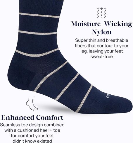 Comrad Nylon Knee High Socks - 20-30mmHg Firm Compression Socks - Soft & Breathable Support Socks in Saudi Arabia