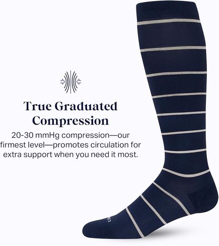 Comrad Nylon Knee High Socks - 20-30mmHg Firm Compression Socks - Soft & Breathable Support Socks in Saudi Arabia