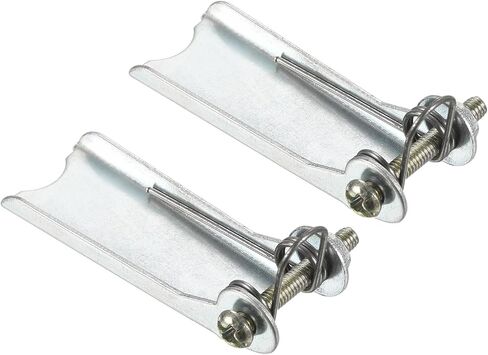 طقم مزلاج أمان مكون من قطعتين - استبدال وصلة ربط جهاز الاستقبال بخطاف منزلق من Clevis ينطبق على مقطورة/رافعة خطاف السحب (طول 1.7 بوصة، فضي) in Saudi Arabia