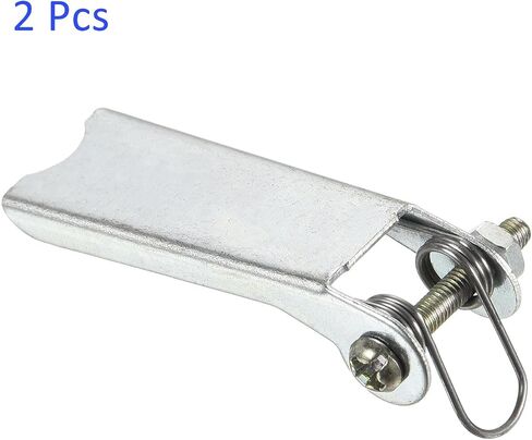 طقم مزلاج أمان مكون من قطعتين - استبدال وصلة ربط جهاز الاستقبال بخطاف منزلق من Clevis ينطبق على مقطورة/رافعة خطاف السحب (طول 1.7 بوصة، فضي) in Saudi Arabia