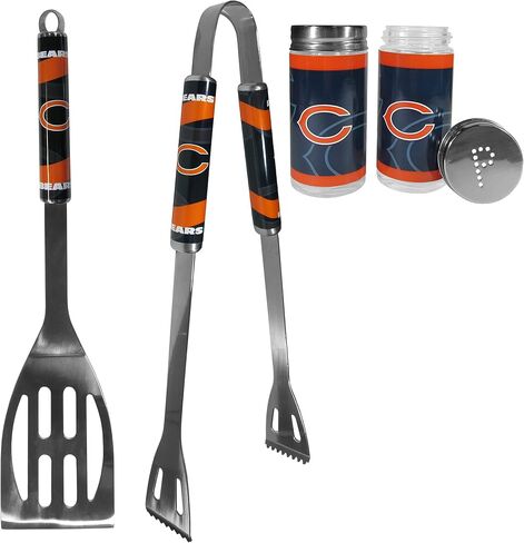 NFL Siskiyou Sports Fan Shop Chicago Bears 2pc BBQ Set with Tailgate Salt & Pepper Shakers One Size Team Color in Saudi Arabia