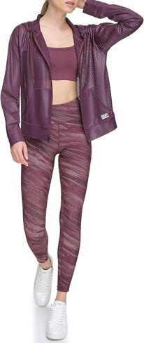DKNY Women's Zip Up Sprint Mesh Hoodie in Kuwait