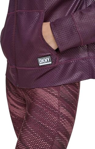 DKNY Women's Zip Up Sprint Mesh Hoodie in Kuwait