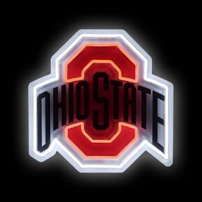 FOCO Ohio State Buckeyes NCAA Team Logo LED Neon Light Up Sign