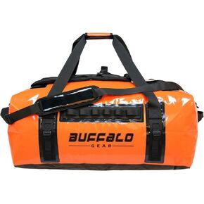 Buffalo Gear Large Waterproof Dry Bag - 150L Super Waterproof Duffel Bag Heavy Duty Waterproof Travel Bag for Boating Kayaking Motorcycling Hunting Camping