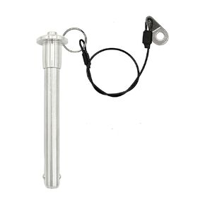 1 Pcs Stainless Steel Ring Handle Locking Pin Ball Lock pins Quick Release pin with Button Locating pins Safety pins (0.39" x 2.76")