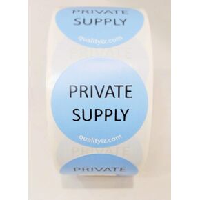 Private Vaccine Supply Labels (200, 2-100 Rolls) (Round 1.5" Diameter)
