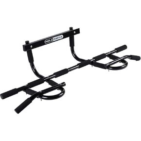HolaHatha Heavy Duty Door Way Pull Up Bar Chin Up Dip Station for Multiuse Doorway Portable Home Fitness Gym Workout to Build Upper Body Strength