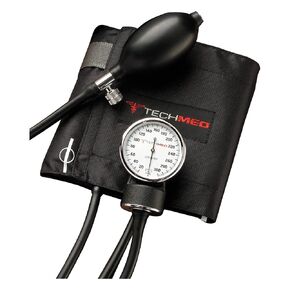 Blood Pressure Kit, 22" Standard Sphygmomanometer, Black Nylon Cuff, Child (Pack of 1)