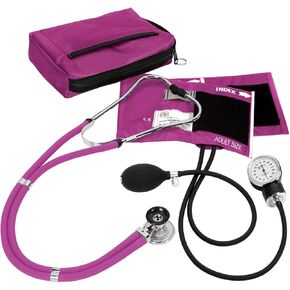 Prestige Medical Aneroid Sphygmomanometer/Sprague-Rappaport Kit, Orchid