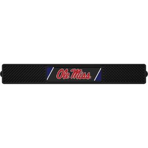 FANMATS 18797 Ole Miss Rebels Drink Bar Mat - 3.25in. x 24in. - Durable Dish Drying Mat, Easy Clean, Counter Mat