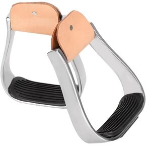KUIDAMOS Horse Riding Stirrups, Cushioned Western Stirrups Die?Casting Technology Aluminum Material Non?Slip for Western Stirrups for Horse Riding Stirrups