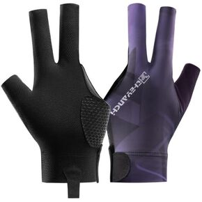 BXT 3 Finger Billiards Gloves Breathable Mesh Billiard Pool Gloves Left Hand Shooters Snooker Cue Sport Glove Show Gloves Predator Anti-Skid for Women Men Billiard Shooters Carom Sports Accessories