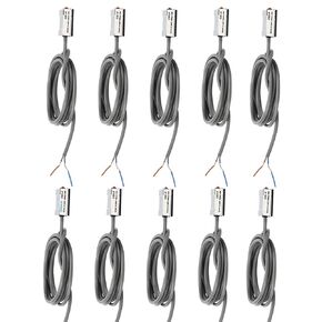 Fafeicy 10Pcs Magnetic Switch, Reed Pneumatic Magnetic Sensor Cylinder Magnetic Switch CS1F 10W, for SI, SU, SC, JSI, MA5063 Cylinders for Products with High Working Frequency