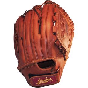 Shoeless Joe Gloves Fast Pitch Basket Weave Web Brown Baseball Glove, Right Hand, 13-Inch