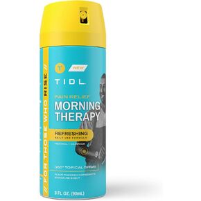 TIDL Morning Therapy Spray – Energizing Muscle & Joint Relief with Camphor and Menthol – Refreshing Start to Your Day – 3 fl oz