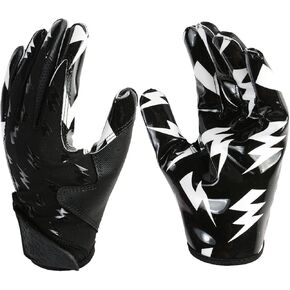 Youth Football Gloves,Lightweight and Durable Design Football Gloves,Performance Enhancer Receiver Gloves with Enhanced Grip for Non-Professional Matches and Training