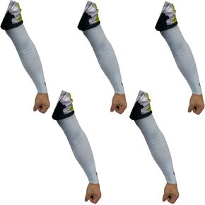 XERU 5 pairs Cooling Arm Sleeves Cover UV Sun Protection Outdoor Sports Unisex Men Women