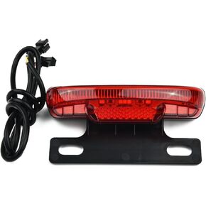 Electric Bicycle Tail Light, E-Bike Tail Lamp, 36-60V High Brightness Bike Rear Light, Safety Warning Light for Bike Accessories Night Riding Brake Lamp
