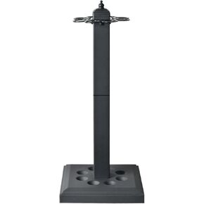 CROWN ME Floor stand metal billiard cue rack, pool cue holder-Finish Black