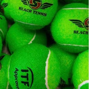 Limited Edition Tropical S Beach Tennis Ball in Guava Green - ITF Approved, Stage 2 Tennis Ball, Rally Friendly, Shoulder and Elbow Relief (3 Pack)