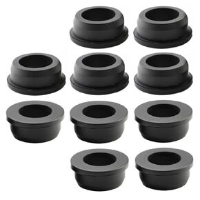 4 pcs 1-7/16"Drill Hole，1"ID Black Silicone Top hat Rubber Grommets for Wiring，Automotive，Firewall，Hole Plug，Desk，Screw，Water and Gas Pipe，Drain，House Siding，Cable Bushing，Glass，Wire Plug