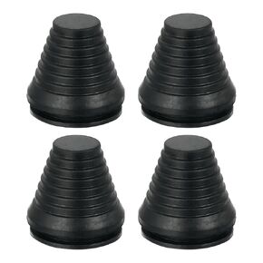 uxcell 4 Pcs Tower Shaped Grommet 30mm 1.18 Inch Drill Hole, Rubber Plugs Hole Grommets Protection Gasket Kit for Wire Cable Cord