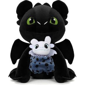 2 Pcs Dragon Toy Set - 10 Inch Large Dragon Stuffed Animal, Kids Bedding Super Soft Plush Cuddle Pillow Buddy for Boys Girls Birthday Gifts