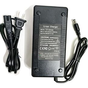 [Verified Fit] 58.8V 3A/ 2A Fast Electric Scooter and Bike Charger 5.5mm Barrel, Fit 50V 52V 51.8V 14S Lithium Battery for Nanrobot d6 Scooter and More 50V 52V ebike Battery Charger