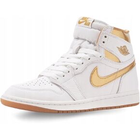 Air Jordan 1 Retro High OG White Gold Women's Shoes (FD2596-107, White and Gold) Size 11