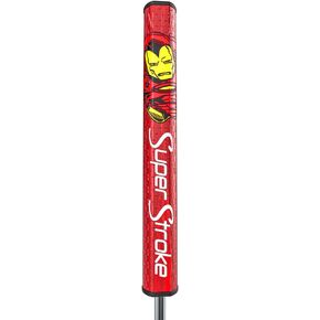 SuperStroke Tour 2.0 Putter Grip, Marvel Iron Man | Improves Feedback and Tackiness | Reduces Taper to Minimize Grip Pressure | Polyurethane Outer Layer