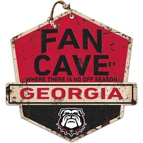 KH Sports Fan West Virginia Mountaineers Fan Cave Badge Sign, 20x20 Inches, Mountaineers Decor for Dorm Room, Bedroom, Fan Cave, Living Room; Display Your Team Spirit with This Unique West Virginia Mountaineers Wall Art