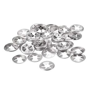 uxcell M10 Star Locking Washer 9.1mm I.D. 19mm O.D. Internal Tooth Lock Washers Push-On Locking Speed Clip 304 Stainless Steel 40pcs