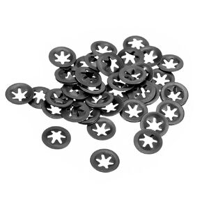 20pcs M8 Internal Tooth Star Locking Washer - [8mmID x 18mmOD] for Shock Absorption of Mechanical Equipment Quick Speed Locking Washers 65Mn Steel