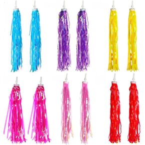 HomeSoGood 6Pairs Colorful Bike Handlebar Streamers,Scooter Bicycle Cycling Tricycle Handlebar Tassels Handlebar Bicycle Grips Streamers Tassels