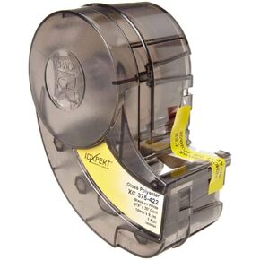 Brady XC-375-422 IDXPERT 0.375" Height, 19" Width, B-422 Permanent Polyester, Black On White Color Label