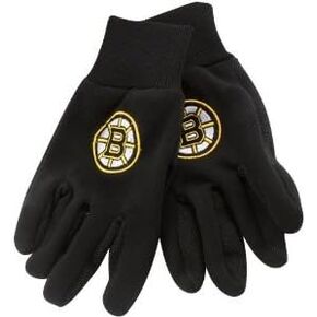 NHL Sport Utility Gloves Boston Bruins Black Team Work Utility Gloves