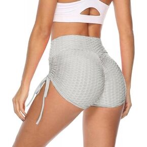 Ciana Womens High-Waist & Scrunch Butt Lifting Sexy Yoga Shorts High Waist Elastic Active Hot Workout Shorts