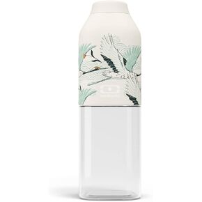 monbento - Clear Reusable Water Bottle MB Positive M green Natural - 17 floz/500 ml Water Bottle Perfect for Work, Travel, Sport, Picnic - Compact, Leakproof BPA Free Water Bottle - Green
