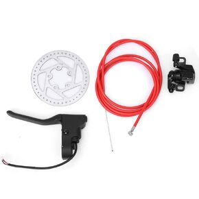 VBESTLIFE Rear Disc Brake Kit, 1 Set of Disc Brake Device Caliper&Rotor&Cable&Handle&Screws Compatible with M365 Electric Scooter