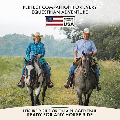 Premium High-Capacity Horn/Pommel Bag for Western Horse Saddles - American-Made Craftsmanship in Saudi Arabia