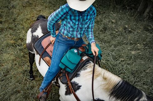 Premium High-Capacity Horn/Pommel Bag for Western Horse Saddles - American-Made Craftsmanship in Saudi Arabia