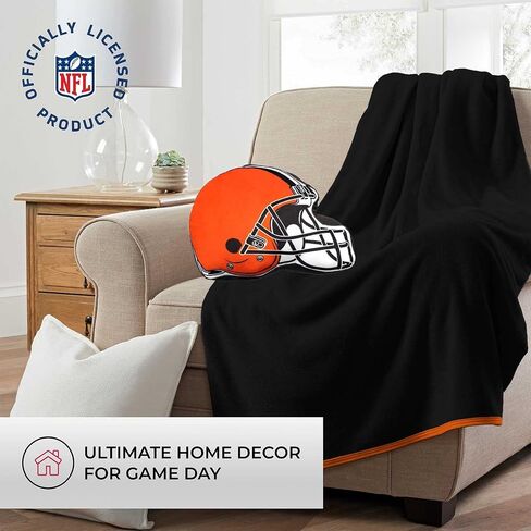 Northwest NFL Helmet Football Super Soft Plush Pillow - 16" - Decorative Pillows for Sofa or Bedroom - Perfect for Game Day (Cleveland Browns - Orange) in Saudi Arabia